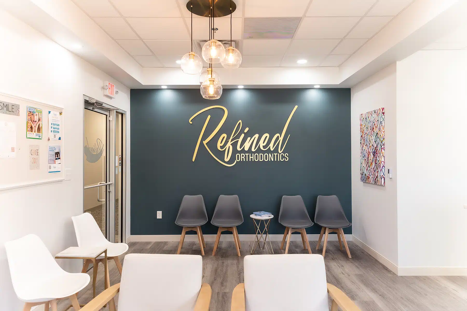 The waiting room at Refined Orthodontics in Midland, TX