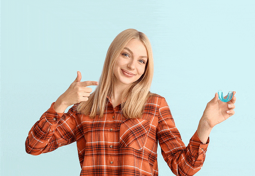 Happy orthodontic patient in Midland, TX